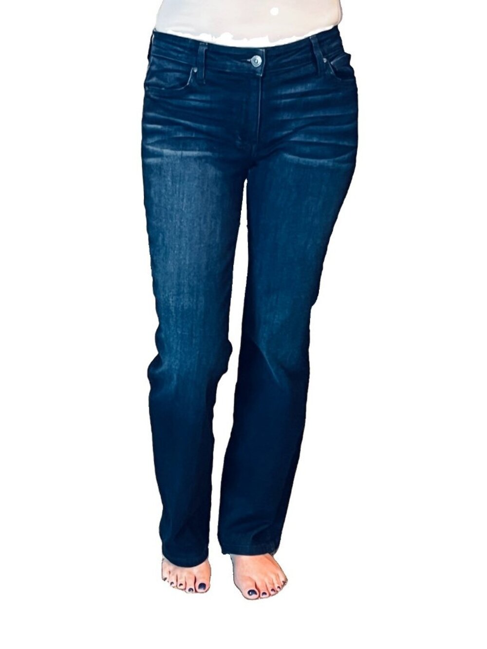 Joe’s Jeans Natalia Mid Rise Stretch Bootcut Jeans W28 Dark Wash